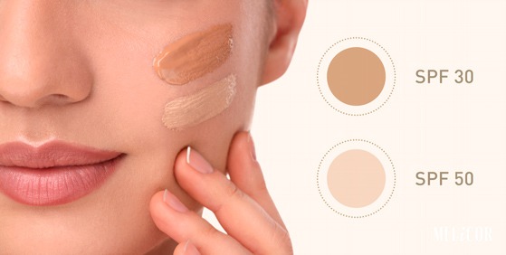 Сонцезахисні креми з тоном Melicor: порівняння кольору Порівняння відтінків SPF з тоном Melicor